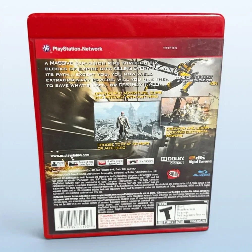 Sony PlayStation 3 (PS3) Greatest Hits Collection - inFAMOUS - Case/Manual/Disc